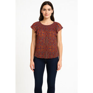 Anthropologie Meadow Rue Majolica Blouse - Size 12
